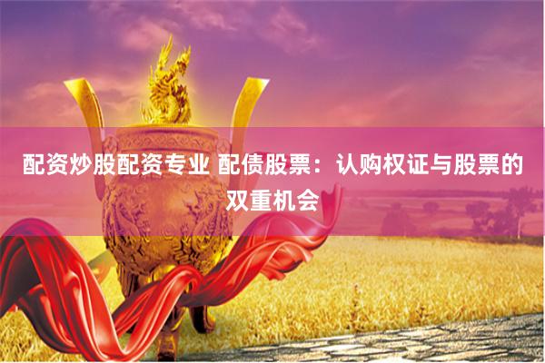 配资炒股配资专业 配债股票：认购权证与股票的双重机会