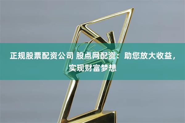 正规股票配资公司 股点网配资:助您放大收益,实现财富梦想